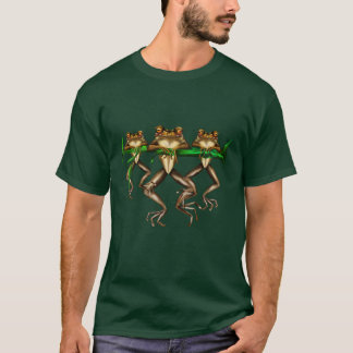 Camiseta T-shirt de três sapos