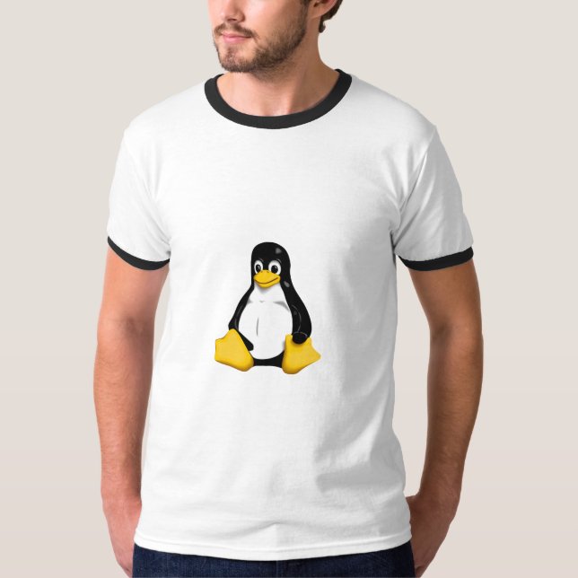 Camiseta T-shirt de Tux Linux (Frente)