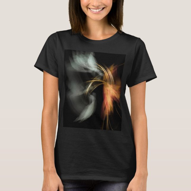 Camiseta T-Shirt de um abstrato de ICM original para o Dia  (Frente)
