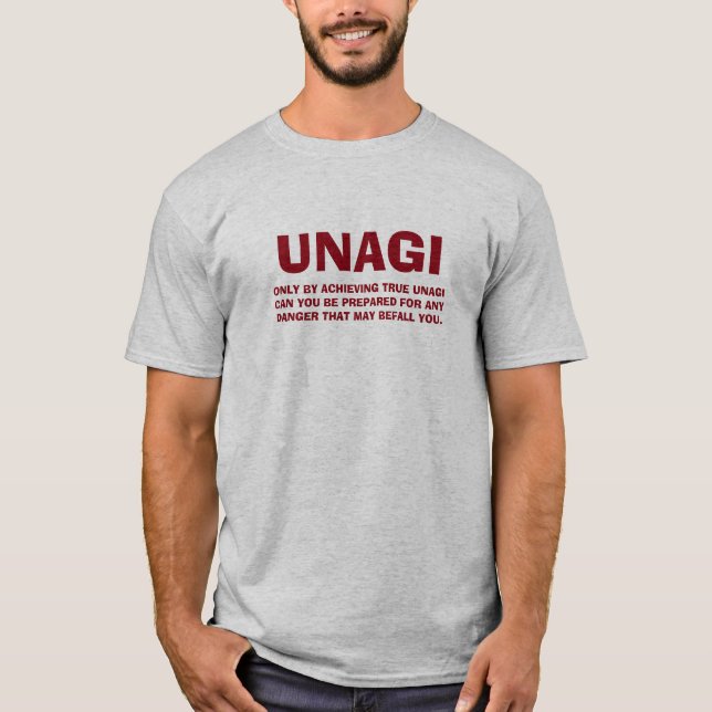 Camiseta T-shirt de Unagi dos amigos (Frente)