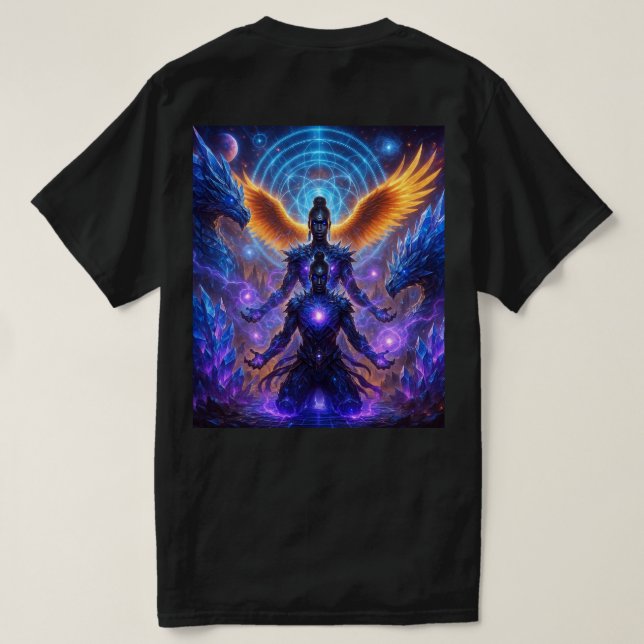 Camiseta T-shirt de unidade da Phoenix da águia (Verso do Design)