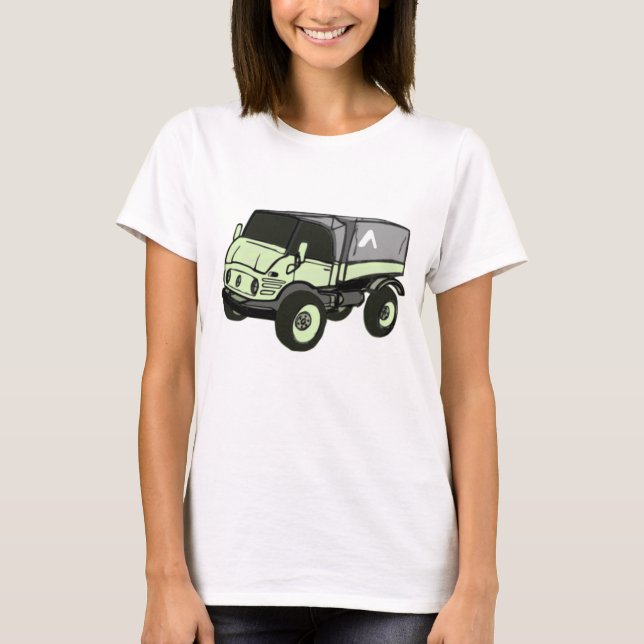 Camiseta T-shirt de Unimog | do Benz de Mercedes (Frente)
