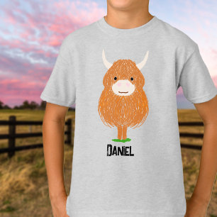 Camiseta T-Shirt de Vaca Highland Personalizada