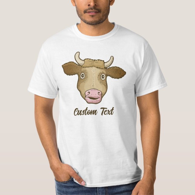 Camiseta T-Shirt de Vaca Surpreendida (Frente)