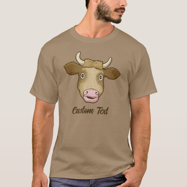 Camiseta T-Shirt de Vaca Surpreendida (Frente)