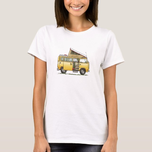 Camiseta T-shirt de Van de campista de Campmobile (Frente)