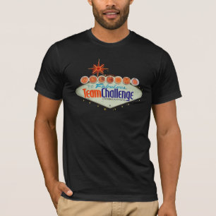 Camiseta T-shirt de VEGAS do desafio da equipe
