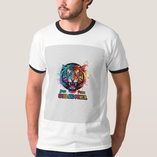 Camiseta T-Shirt de velocidade e potência (Frente)