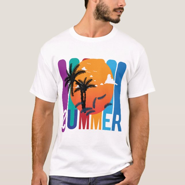 Camiseta T-Shirt de Verão de na moda - Leve e Respirável (Frente)