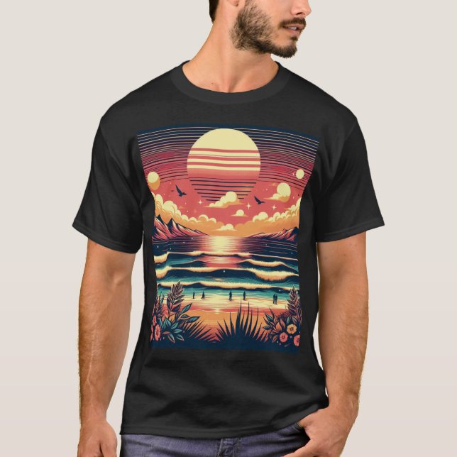 Camiseta T-shirt de Verão e mar (Frente)