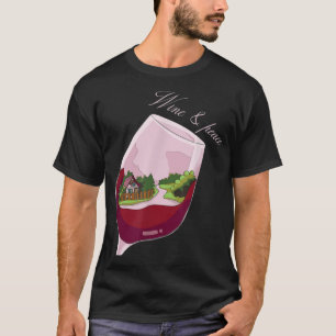Camiseta T-Shirt De Vinho Com Amor De Paz
