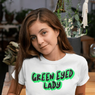 CAMISETA T-SHIRT DE VINTAGEM DE LADY VERDE