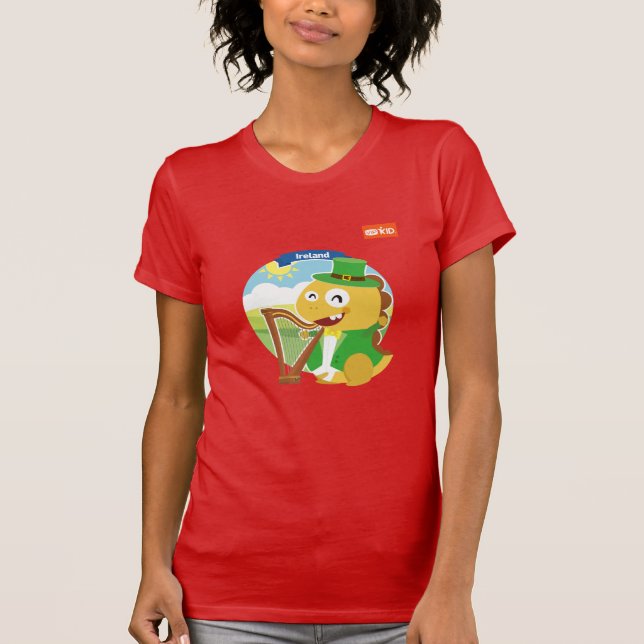 Camiseta T-shirt de VIPKID Ireland (alaranjado) (Frente)