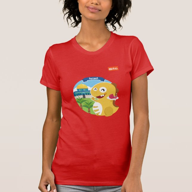 Camiseta T-shirt de VIPKID Israel (alaranjado) (Frente)