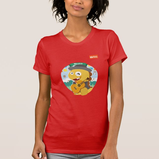 Camiseta T-shirt de VIPKID México (alaranjado) (Frente)