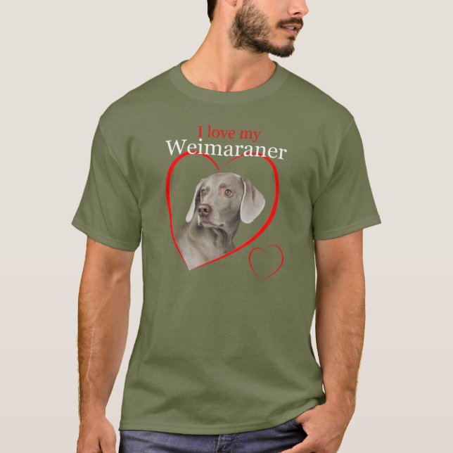 Camiseta T-shirt de Weimaraner (Frente)