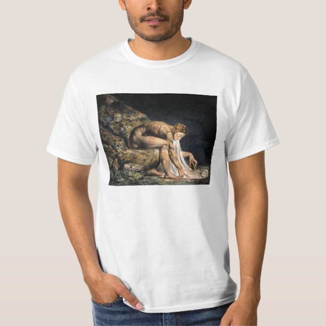 Camiseta T-shirt de William Blake Isaac Newton (Frente)