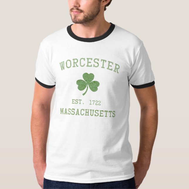 Camiseta T-shirt de Worcester Massachusetts (Frente)