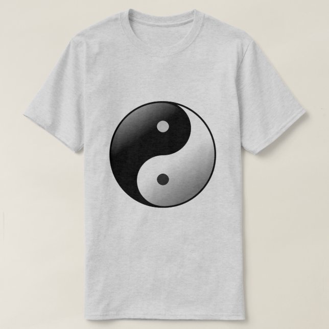 Camiseta T-shirt de Yin Yang (Frente do Design)