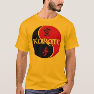 Camiseta T-shirt de Yin Yang do karaté