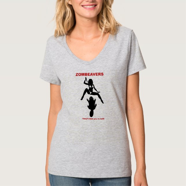 Camiseta T-shirt de ZOMBEAVERS (Frente)