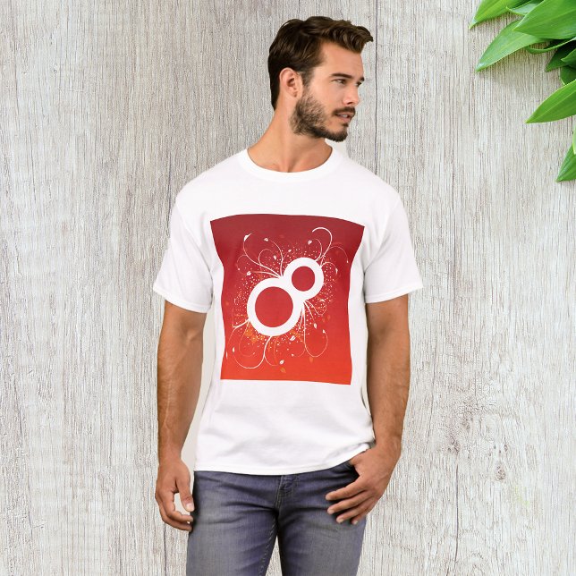 Camiseta T-Shirt Decorativo De Oito Mens (Criador carregado)