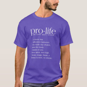 Camiseta T-Shirt Definição Pro-Life