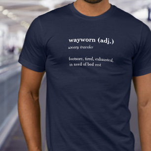 Camiseta t-shirt definido viajante do costume do dicionári