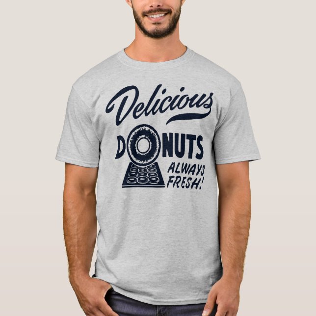 Camiseta T-shirt deliciosos das rosquinhas (Frente)