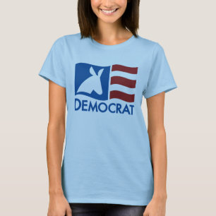 Camiseta T-shirt Democrática da bandeira