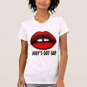Camiseta T-shirt dentados da menina de Gap, Gap obtido do