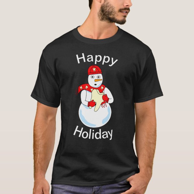 Camiseta T-Shirt Dente Snowman (Frente)