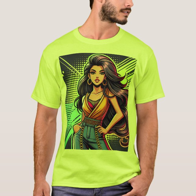Camiseta T-Shirt Des de Garota Bold e Linda (Frente)
