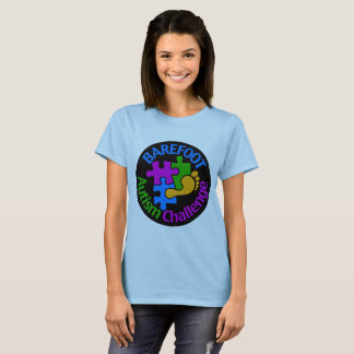 Camiseta T-shirt descalço do desafio do autismo 2018