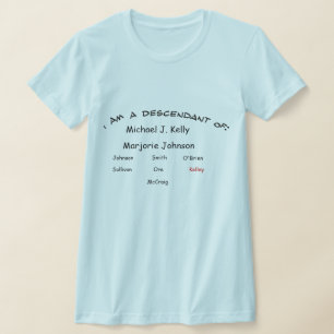 Camiseta T-Shirt - descendente de ...