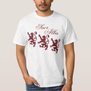 Camiseta T-shirt desenfreado livre alba do leão de Saor