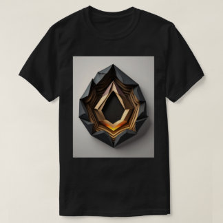 Camiseta T-shirt Design de arte em papel 3D