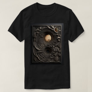 Camiseta T-shirt Design de arte em papel 3D