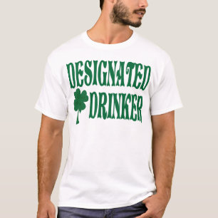 Camiseta T-shirt designado do bebedor