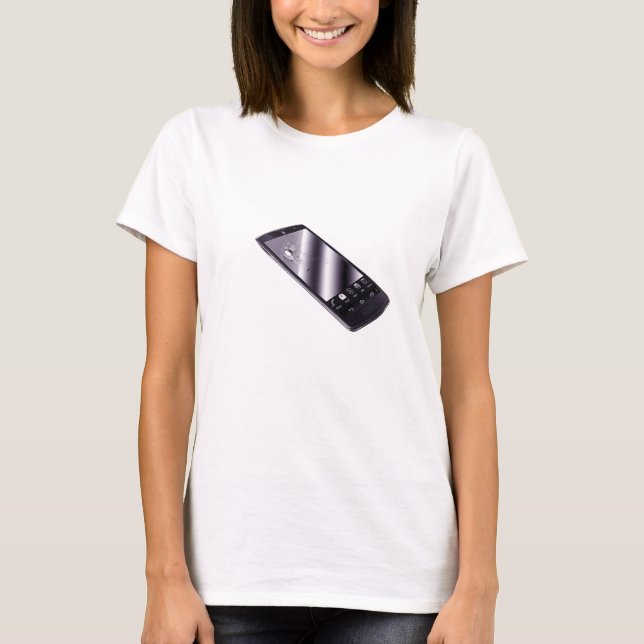 Camiseta T-shirt desonesto da agenda, telefone (Frente)