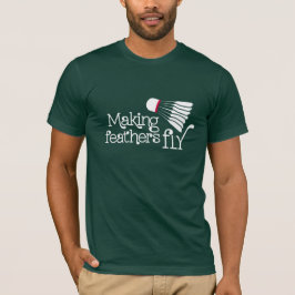 Camiseta t-shirt desportiva com mosca-fazer