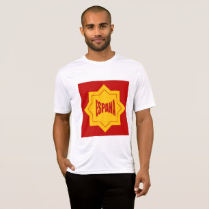 Camiseta T-SHIRT Desporto Teck branco Homens Desenho ESPANA