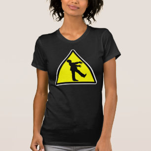 Camiseta T-shirt destruído cruzamento do zombi