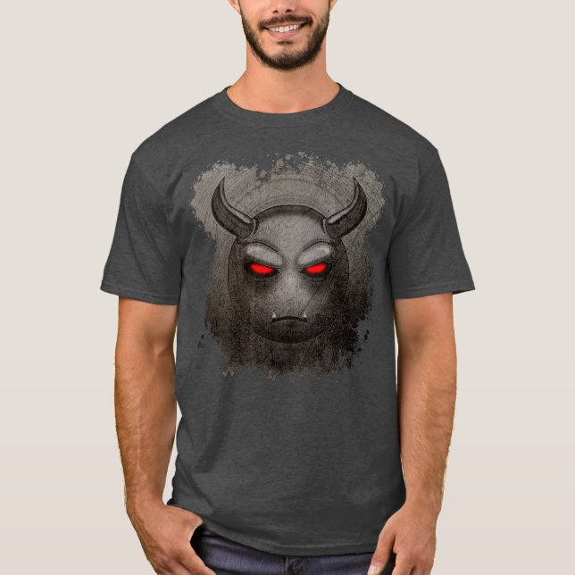 Camiseta T-shirt Devilmoji Vintage (Frente)