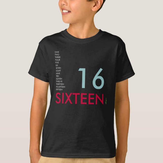 Camiseta T-shirt DEZESSEIS 16 (Frente)