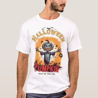 Camiseta T-Shirt Dia de as Bruxas engraçado Pumpkin