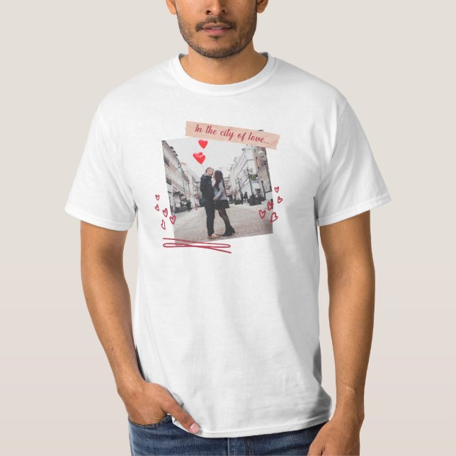 Camiseta T-Shirt Dia de os namorados de Audiência Vermelha (Frente)