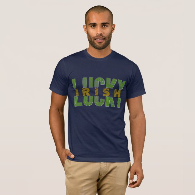 Camiseta T-Shirt Dia de São Patrício Irlandês Sortudo (Frente Completa)