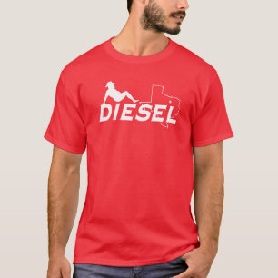 Camiseta T-shirt diesel do homem do Mudflap do softball de