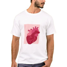 T-shirt dinámico con corazón  